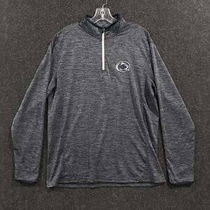 Penn State Nittany Lions Pullover Men's Medium Blue Gray 1/4 Zip Long Sleeve
